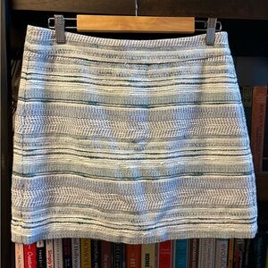 Ann Taylor LOFT Blue Tweed Skirt, size 6